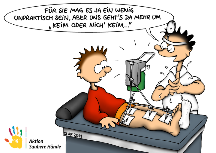 Cartoon Unpraktisch (transparent)